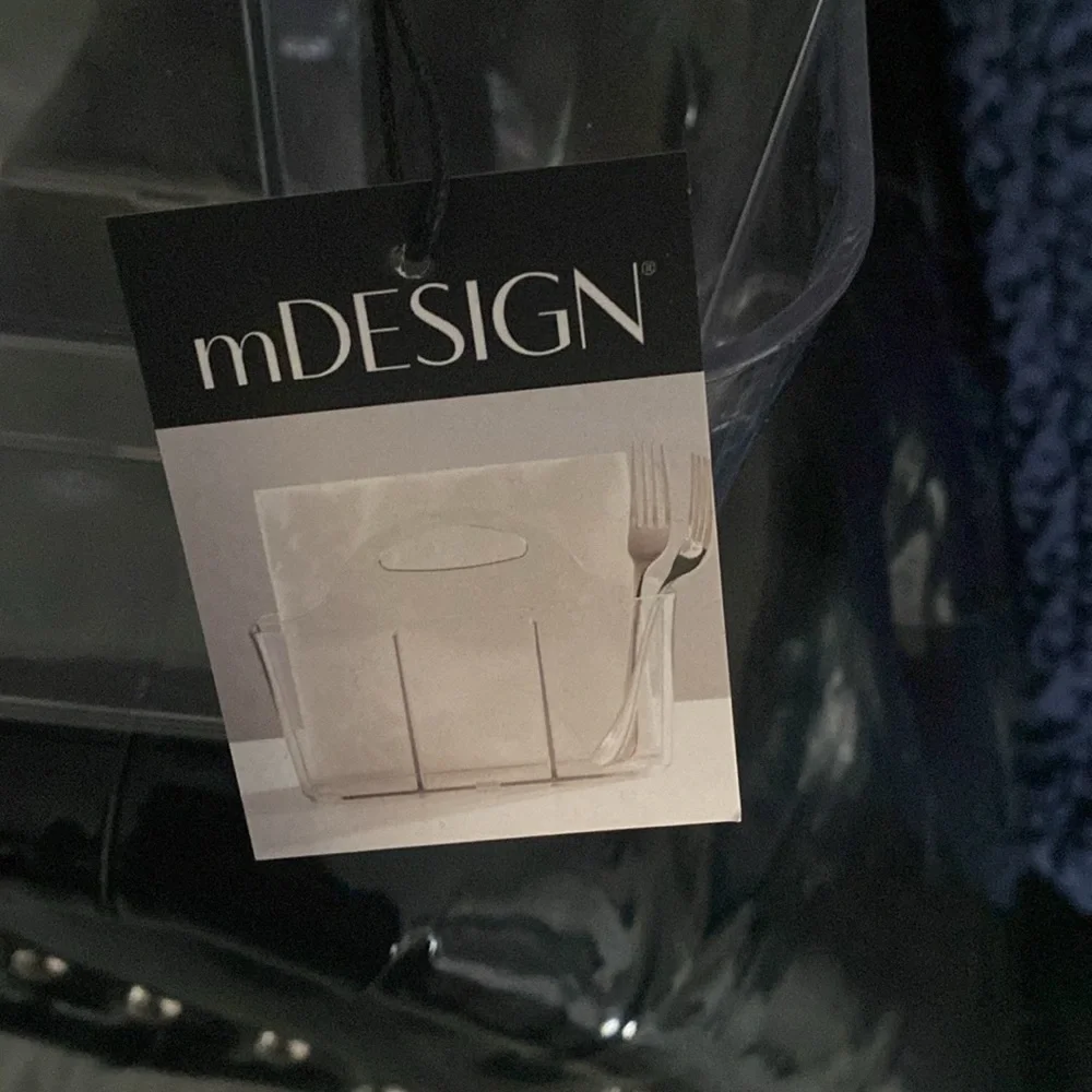 NWT mDesign Clear Storage Caddy